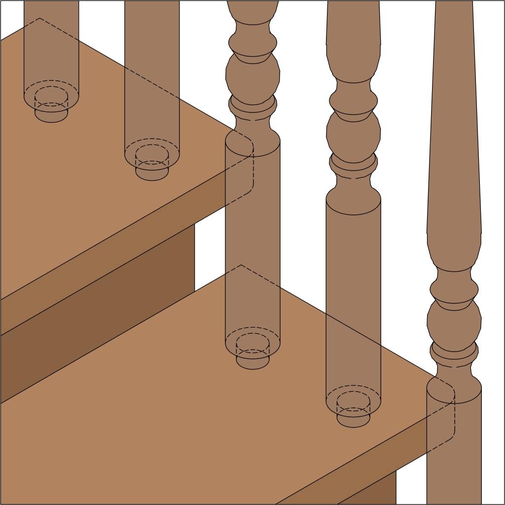 Изготовление балясин для деревянной лестницы своими руками