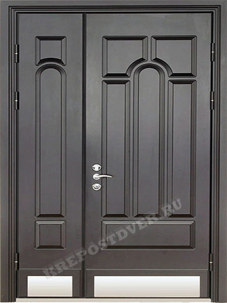Двери двухстворчатые входные металлические в спб.