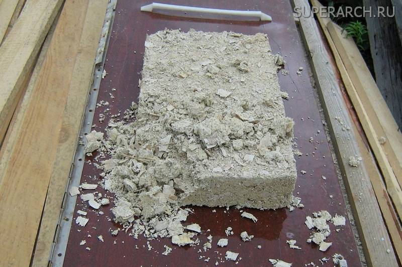 Блоки из опилок и цемента – практическое применение опилкобетона в строительстве дома, бани, сарая