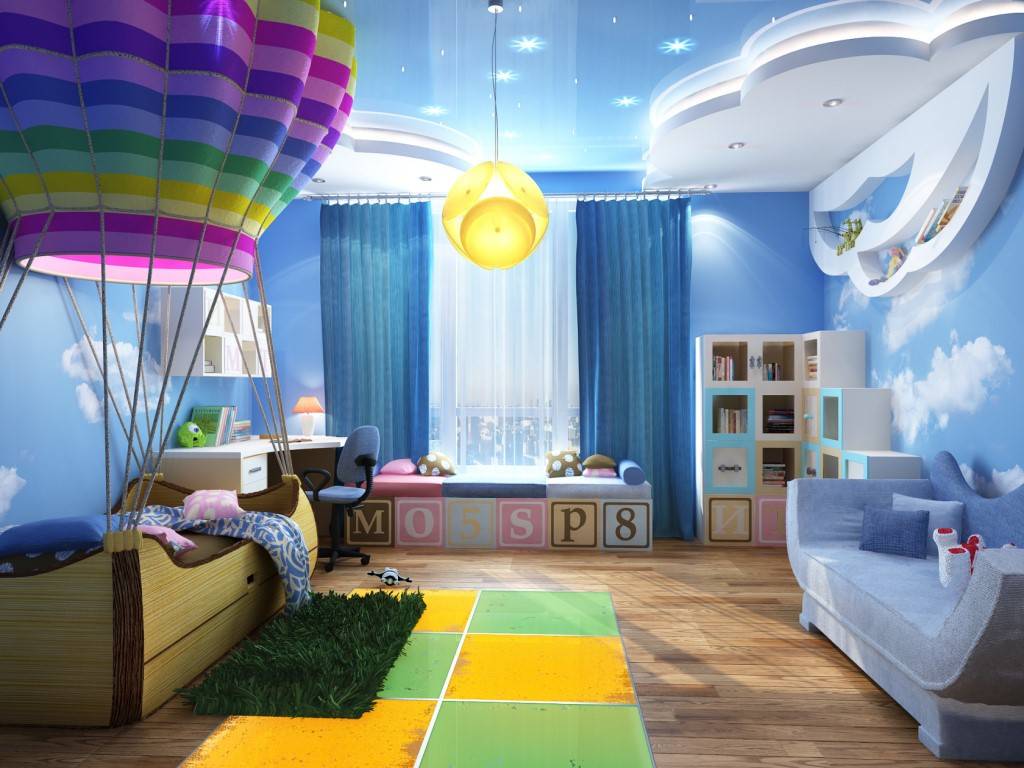 Потолок для детской комнаты