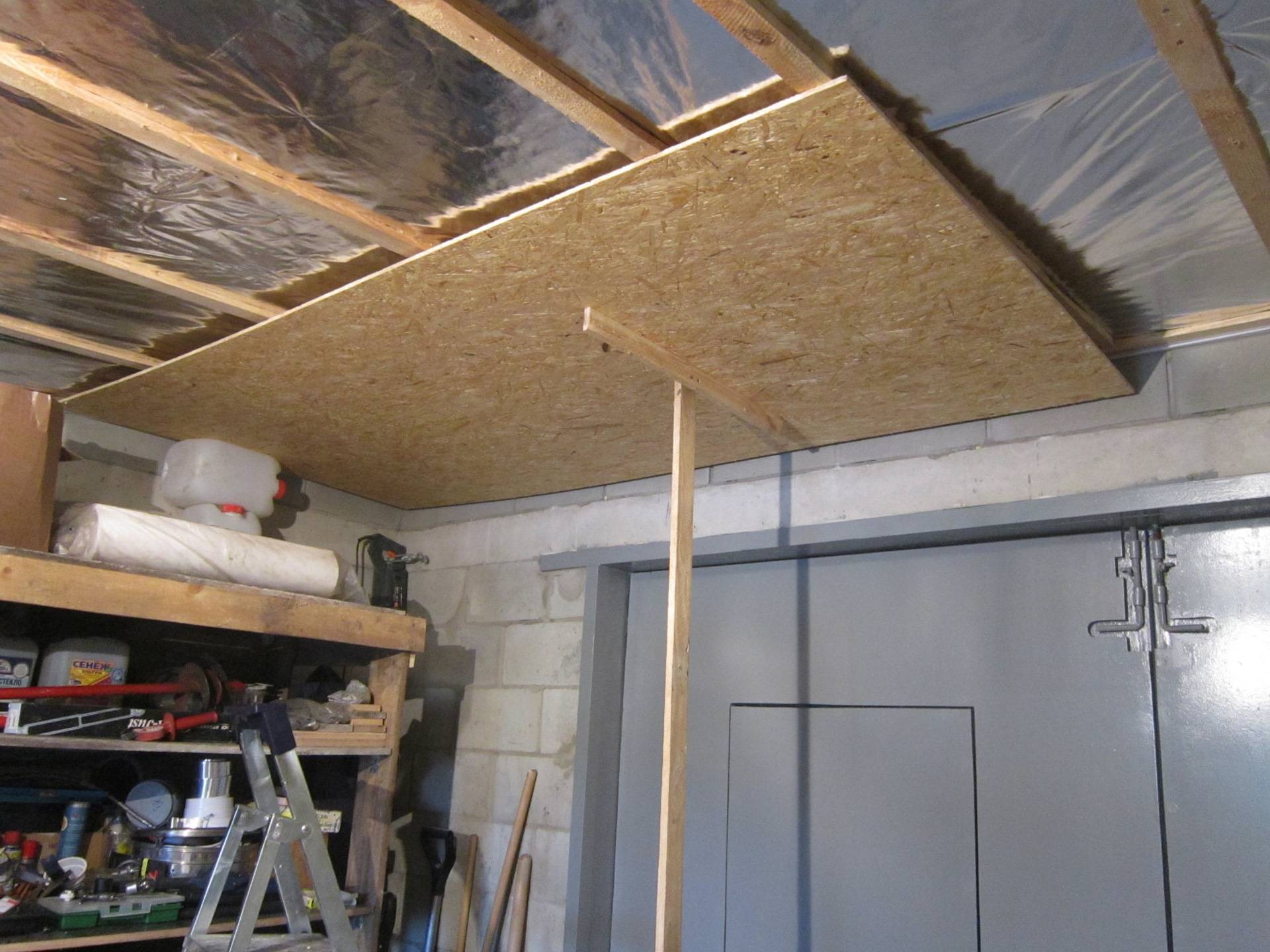 Потолок в гараже - чем обшить и подшить потолок в гараже