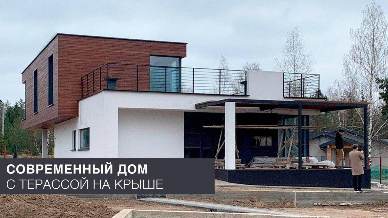 Одноэтажный дом с плоской крышей (61 фото): проекты каркасных конструкций с плоской кровлей в стиле «минимализм» и «хай-тек»