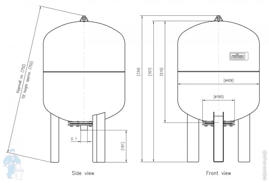 Расширительный бак для водоснабжения: устройство, монтаж | гидро гуру