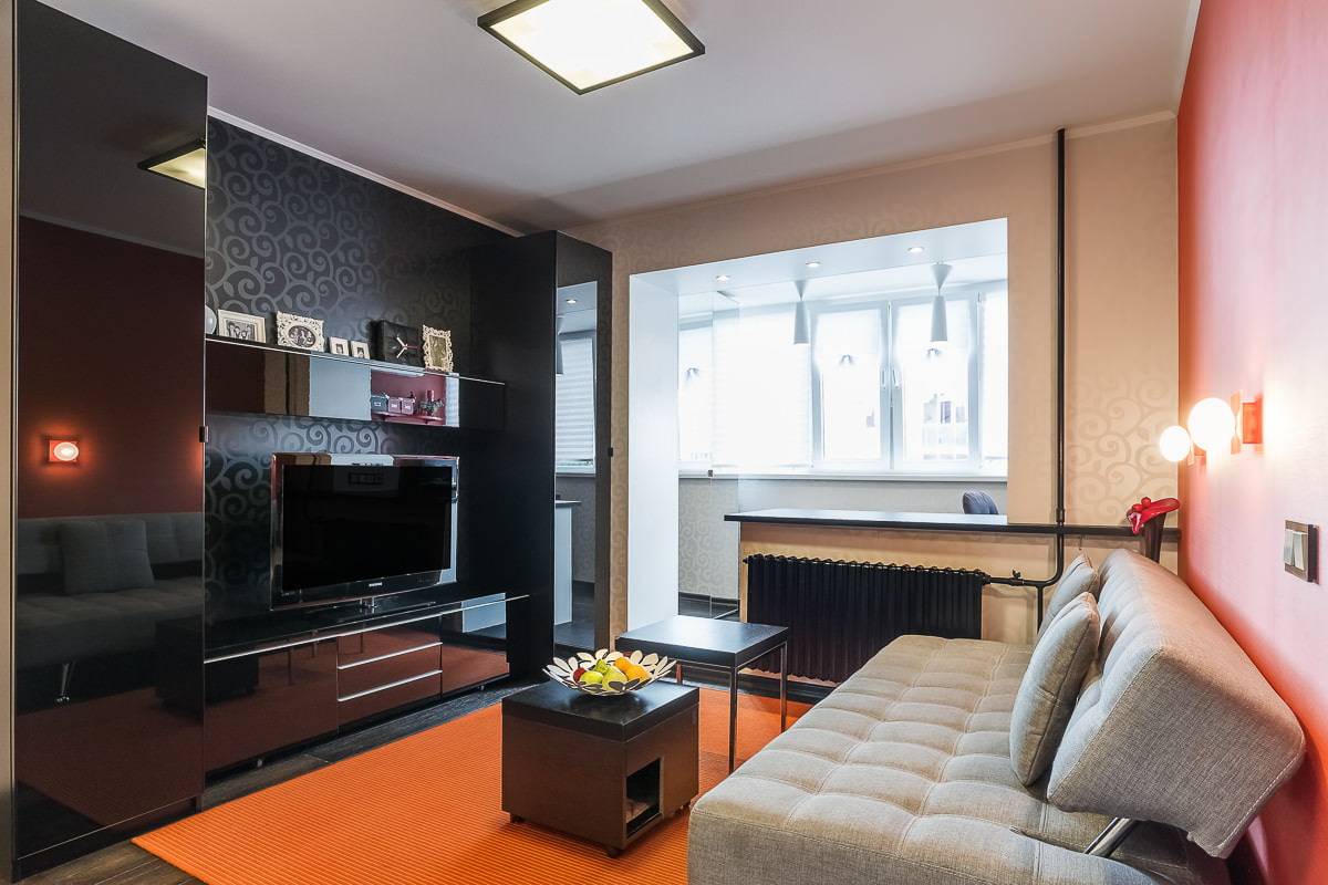 Дизайн однокомнатной квартиры 36 кв.м - 75 вариантов интерьера