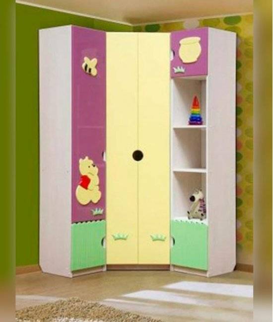 Угловой шкаф в детскую: фото, размеры