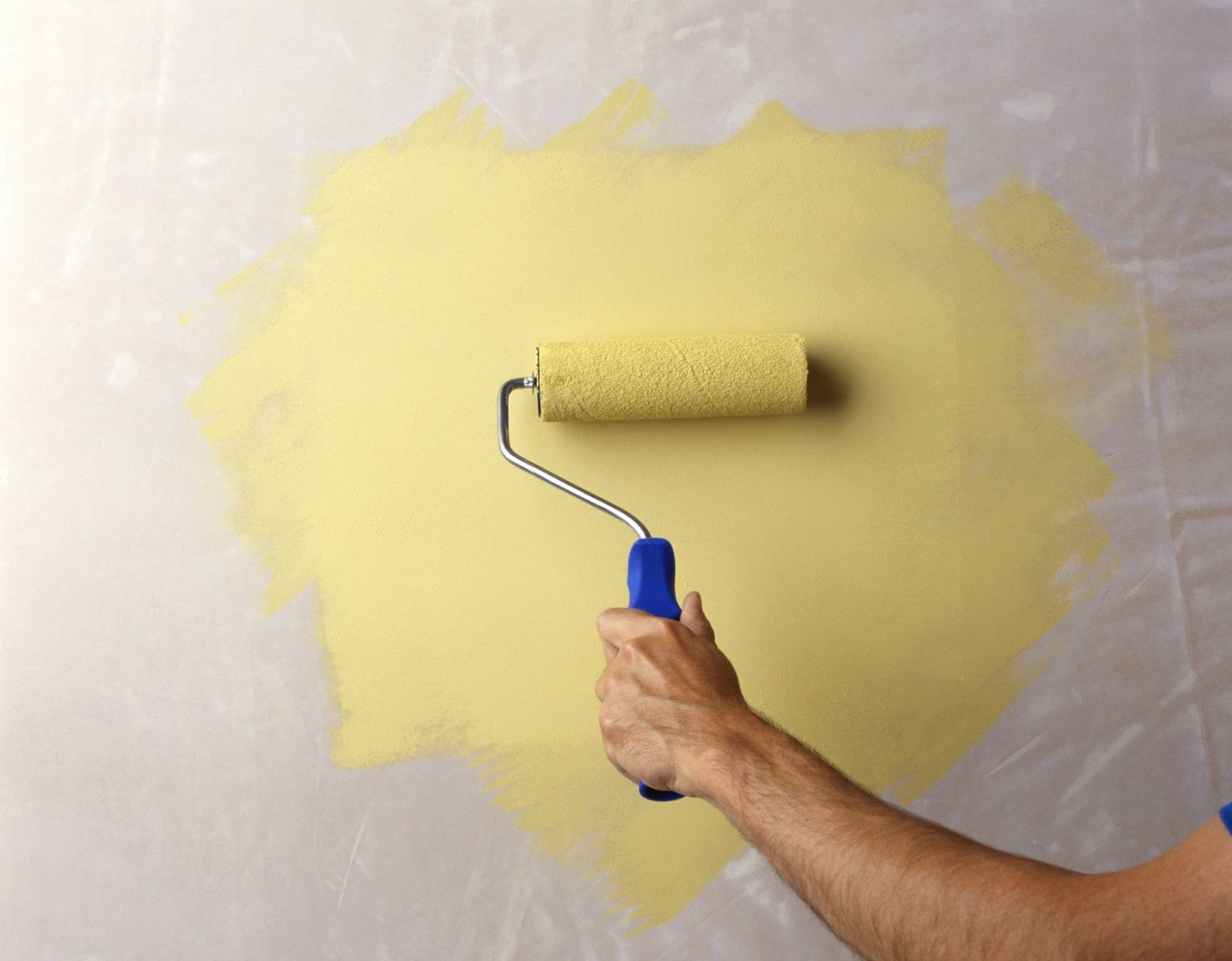 Покраска обоев своими руками: инструкция для стен и потолка