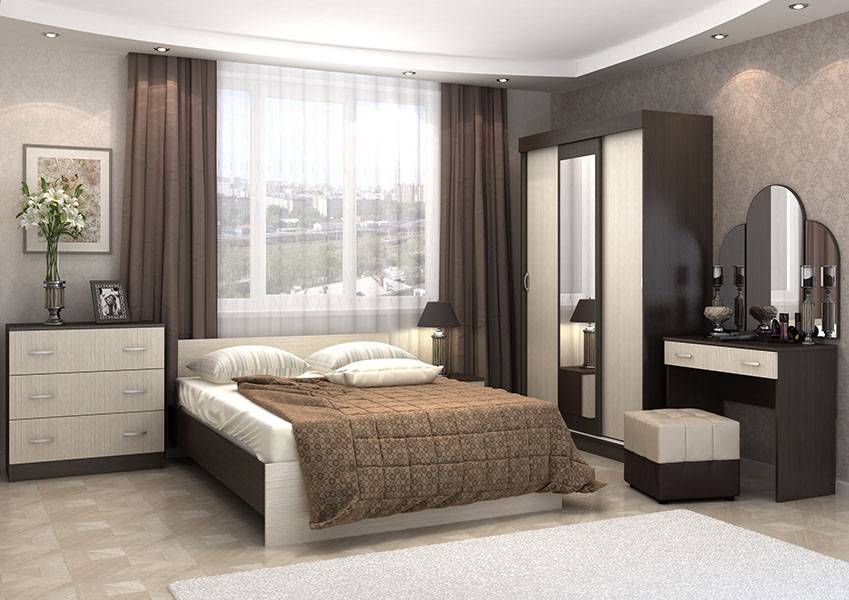 Дизайн спальни со шкафами: смелые решения по зонированию. планировке и дизайну (120 фото)