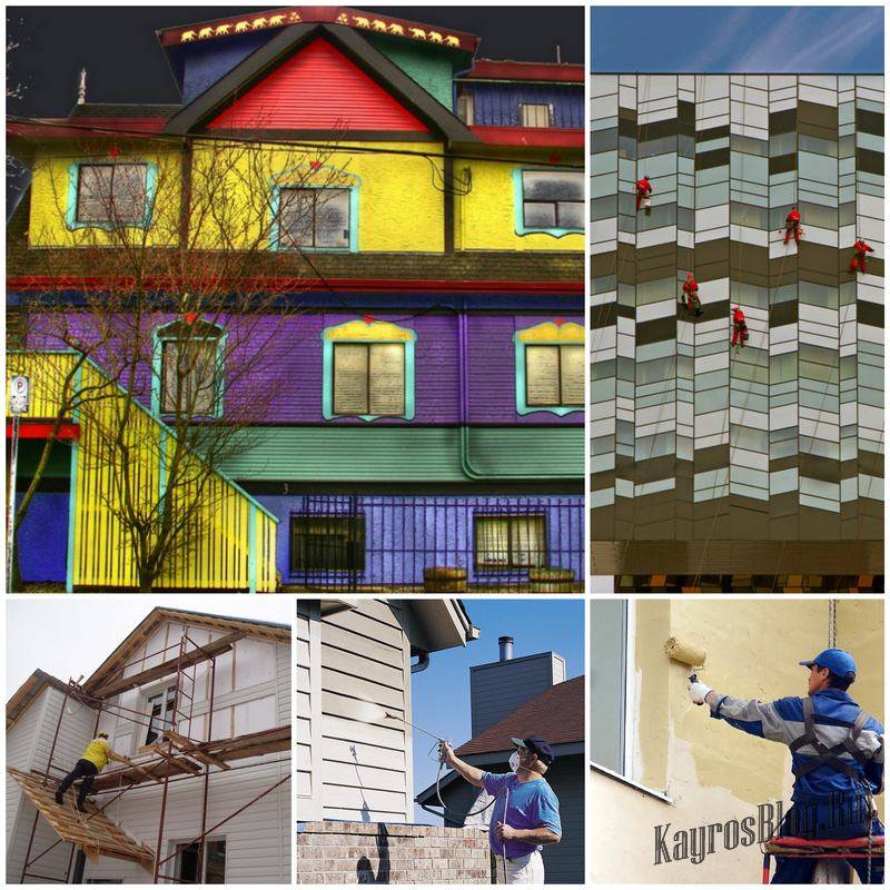 Покраска фасада дома - пошаговые инструкции для различных случаев