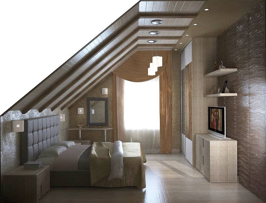Интерьер мансарды – как оформить жилое помещение на мансардном этаже