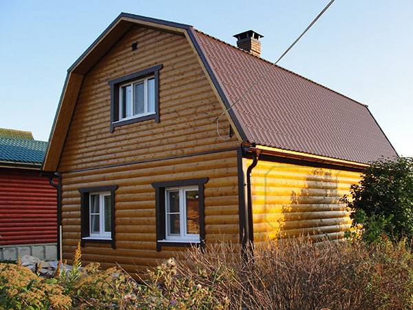 Сайдинг блок-хаус (46 фото): металлический и акриловый сайдинг под бревно для наружной отделки дома, цвета золотой и мореный дуб