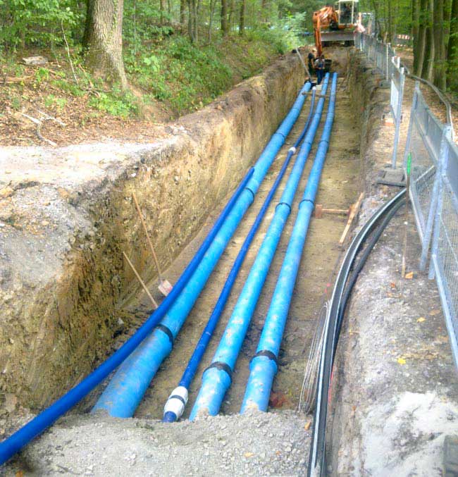 Прокладка водопровода из пнд трубы в земле технология и правила проведения монтажных работ