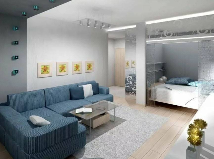 Ремонт однокомнатной квартиры: фото интерьеров и рекомендации по организации пространства