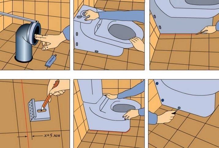 Как установить унитаз на плитку своими руками - иллюстрированая инструкция