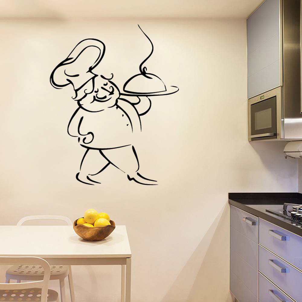 Рисунки на стенах кухни