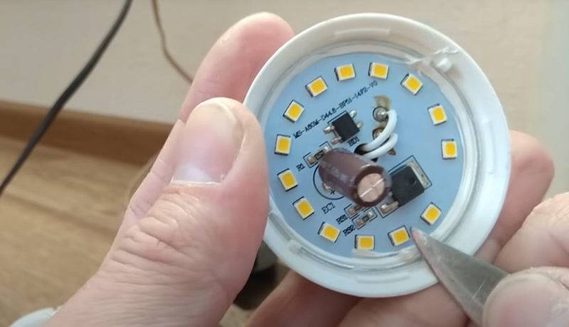 Ремонт светодиодных led ламп на примерах