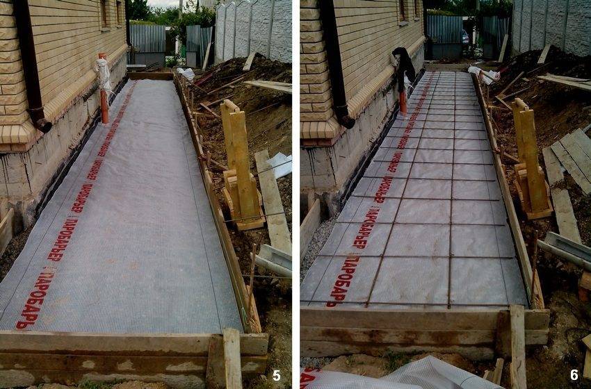 Толщина отмостки из бетона вокруг дома: схема-чертеж пирога бетонной конструкции, каким должен быть минимальный размер, как рассчитать объем для заливки?