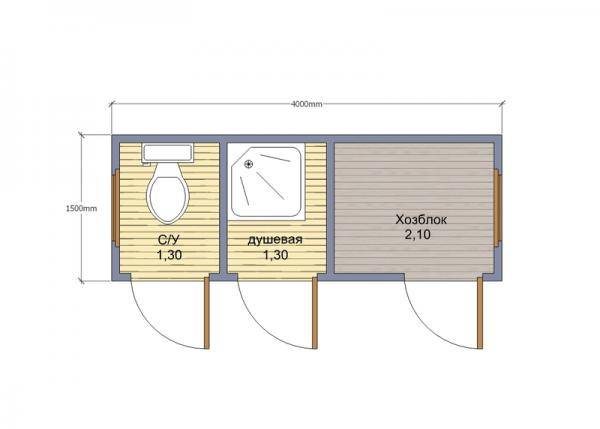 Дачный душ и туалет: строительство бытовок, сараев, душевых и туалетных помещений под одной крышей, фото и видео