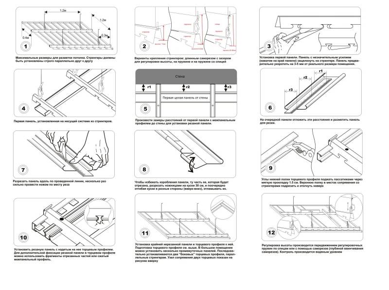 Инструкция потолок пошаговый. Схема монтажа реечного потолка Artens. Подвесной потолок артенс монтаж схема. Схема монтажа реечного подвесного потолка Cesal. Реечный потолок в ванной схема монтажа.