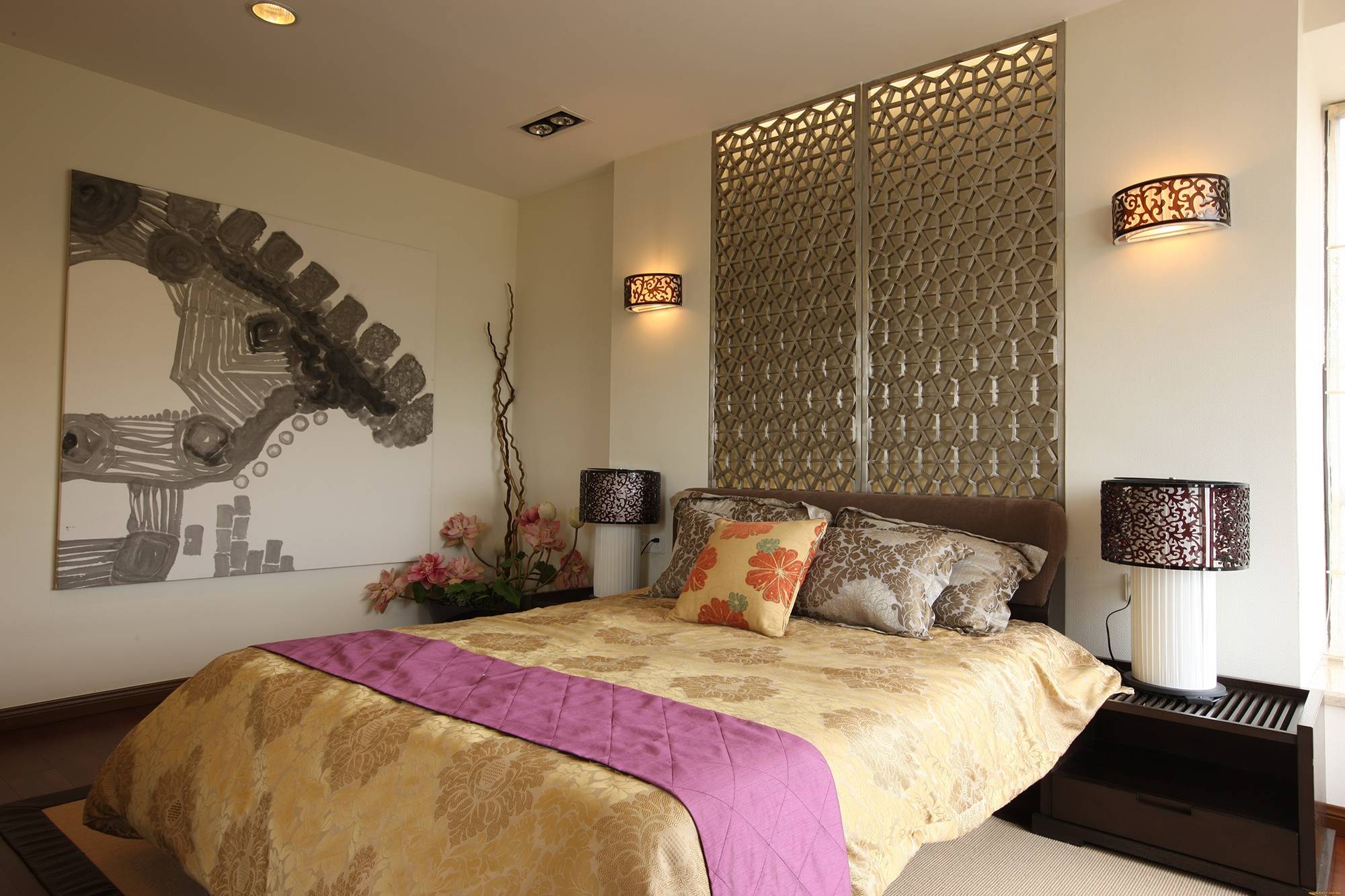 Декор стен в спальне - 140 фото лучших идей по декорированию стен своими руками
