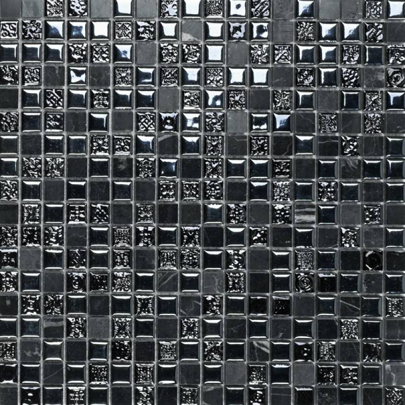 Черная мозаика (15 фото): глянцевая и матовая, черно-белая и с добавлением другого цвета, с серебром и с золотом, круглая и квадратная керамическая плитка в интерьере