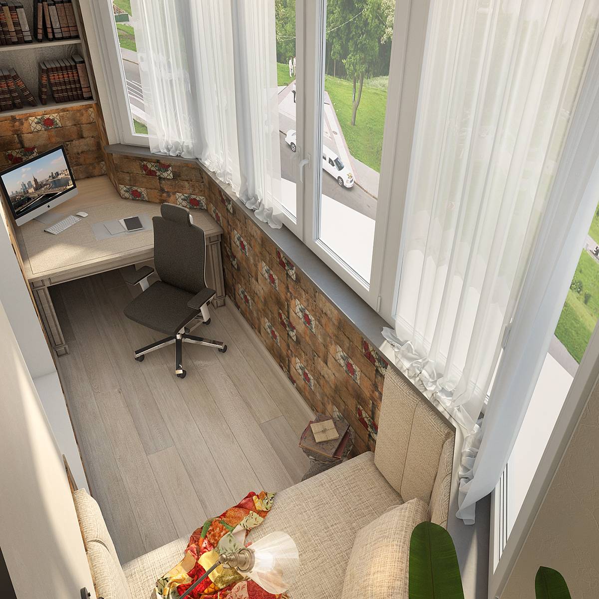 Дизайн комнаты совмещенной с балконом фото идеи