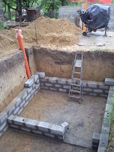 Что нужно для постройки стен в погребе