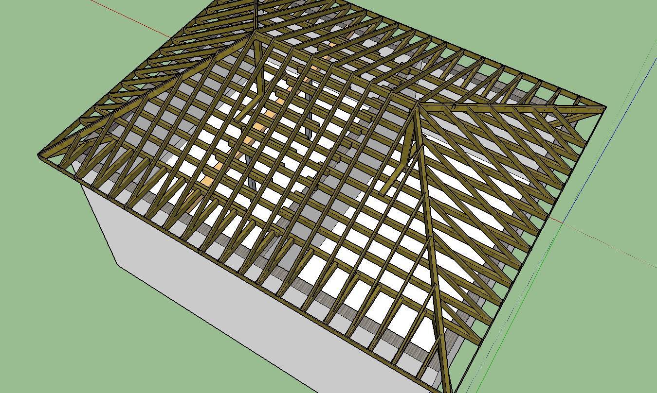 Чертежи крыши скачать. стропильная система четырехскатной крыши: обзор базовых конструкций с описанием типового монтажа