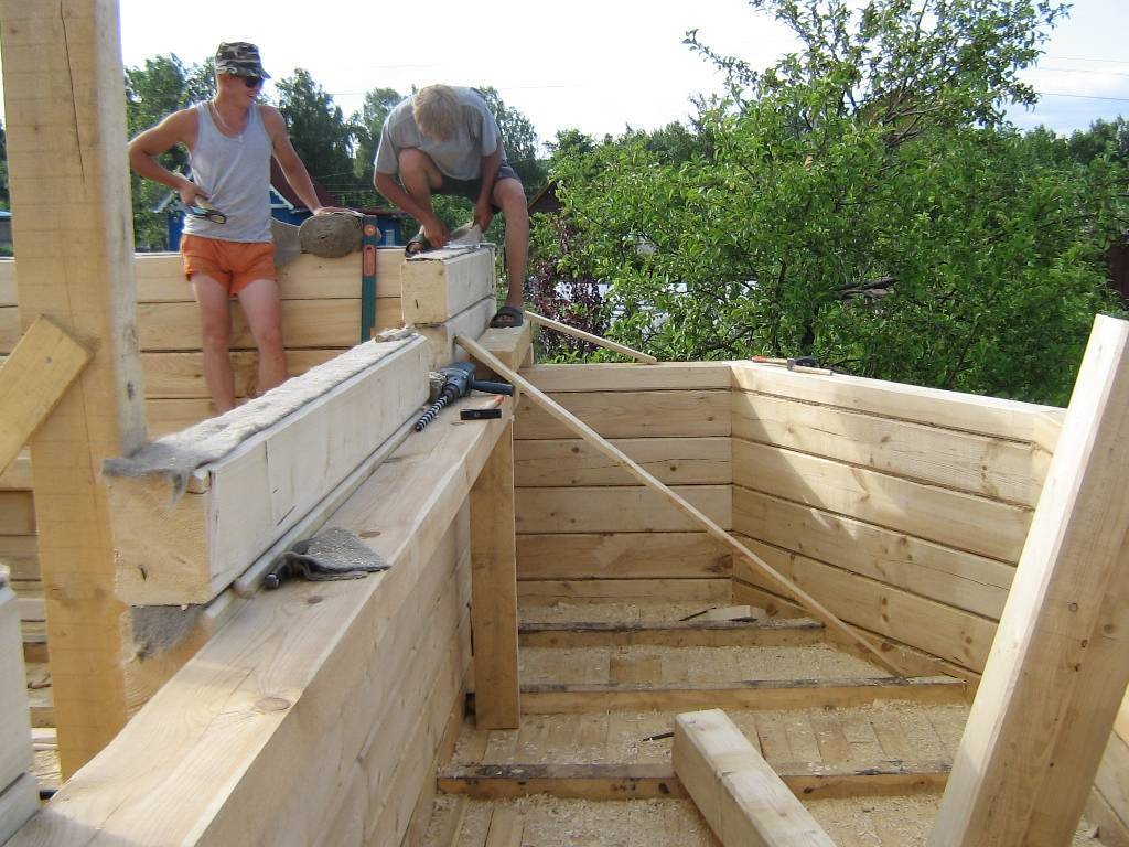 Как построить дом из бруса своими руками (фото)