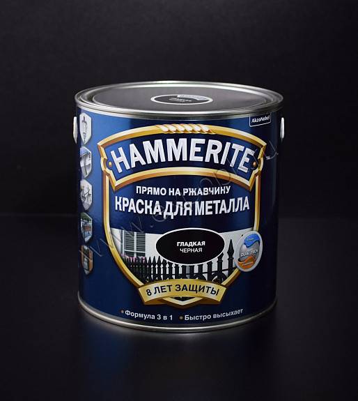 Краска hammerite по металлу: свойства и применение