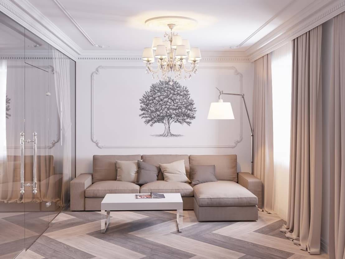 Светлая гостиная – изящные решения для самых разных комнат