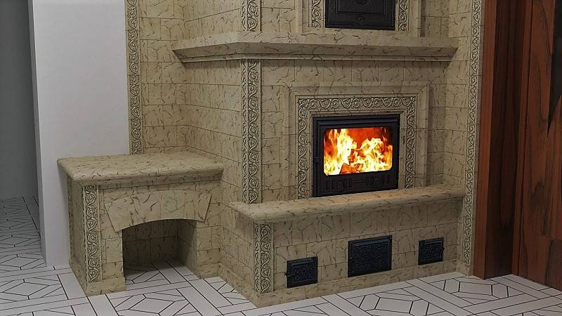 Фальш камин, декоративный: имитация камина в интерьере гостиной, как его сделать и украсить - 19 фото