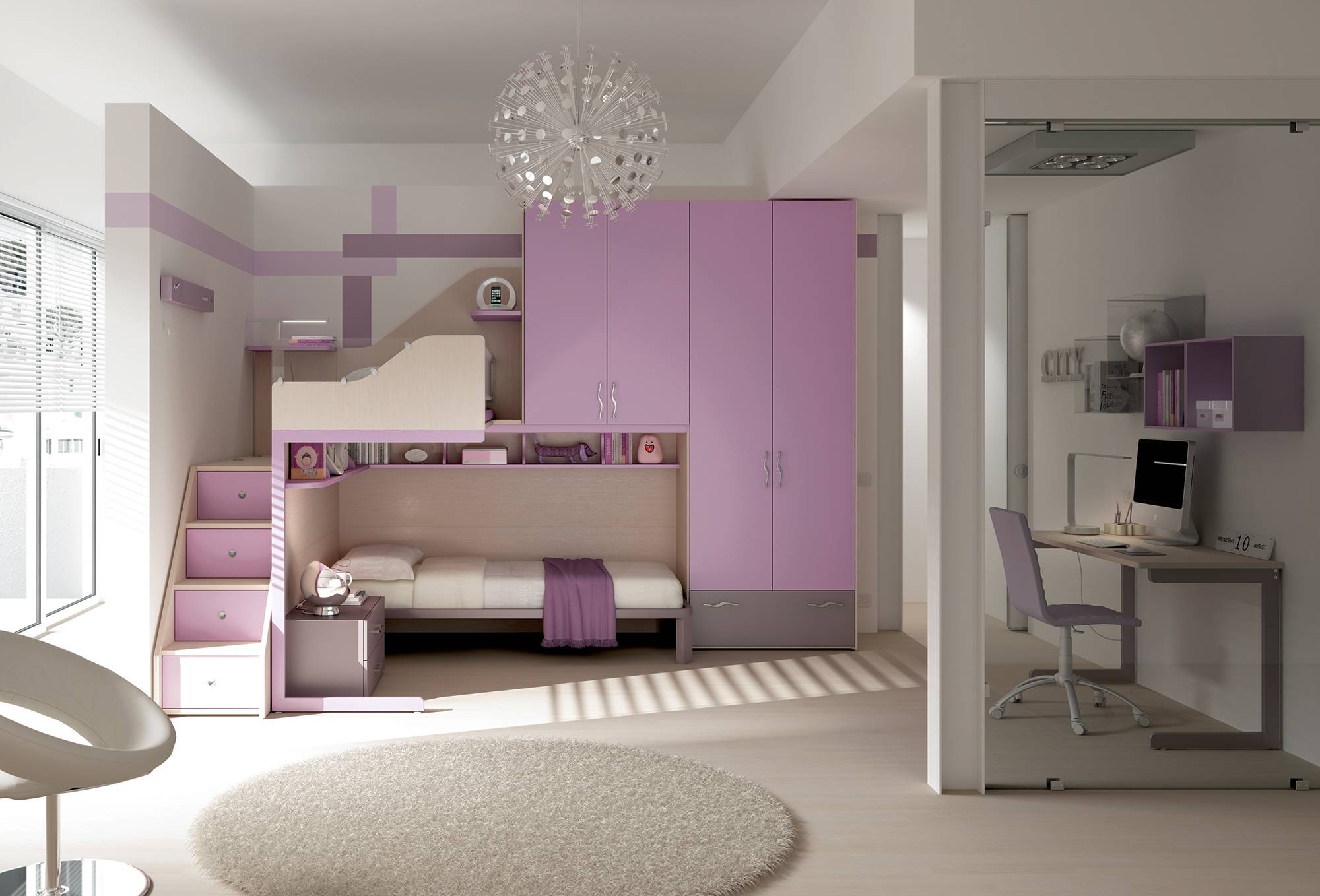 Дизайн комнаты для девочки 4-11 лет в современном стиле: как обустроить интерьер красиво
 - 33 фото