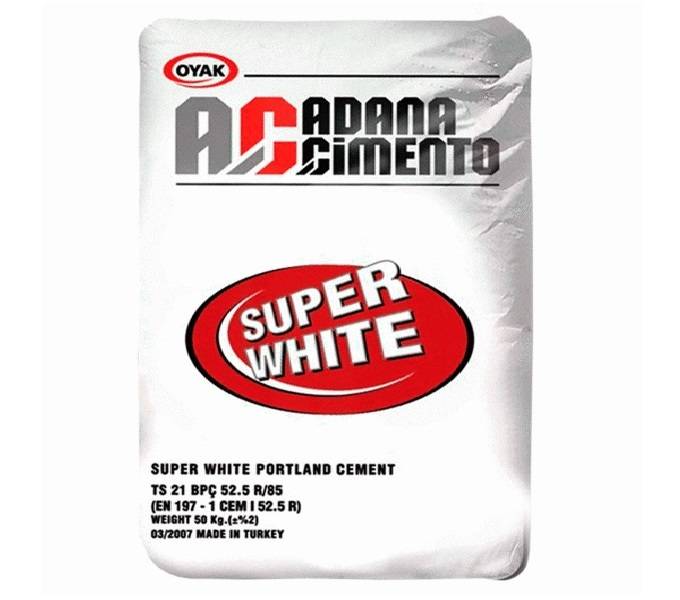 Белый цемент: применение декоративной смеси м600, цвета вариантов из турции, турецкая продукция adana в мешках