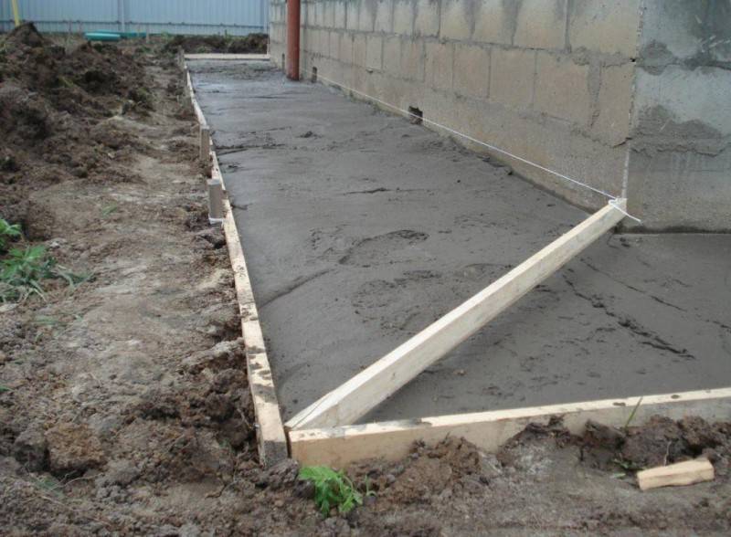 Как правильно сделать отмостку из бетона?