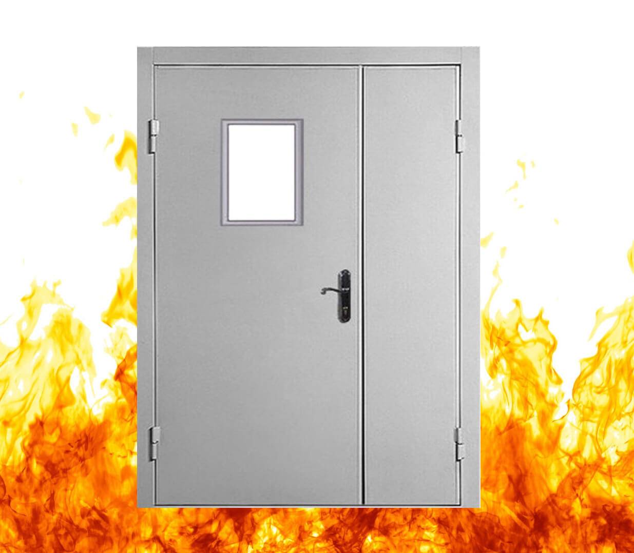 Металлические противопожарные двери: описание, преимущества огнеупорных входных конструкций, эксплуатация