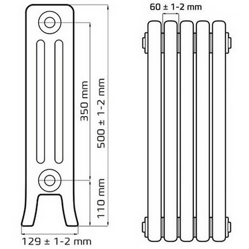 Чугунный радиатор мс 140 технические характеристики