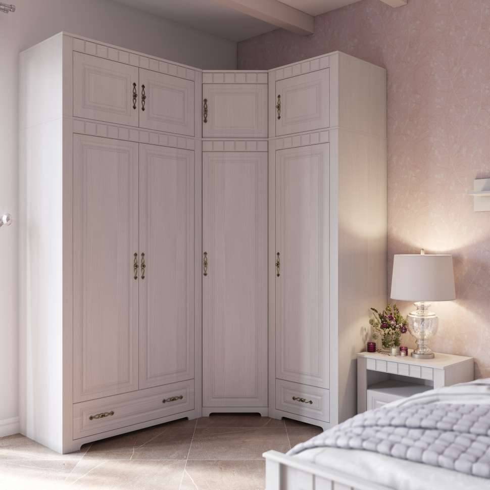 Белый шкаф в спальню: конструктивные особенности, варианты сочетания с разными стилями и фото интерьеров