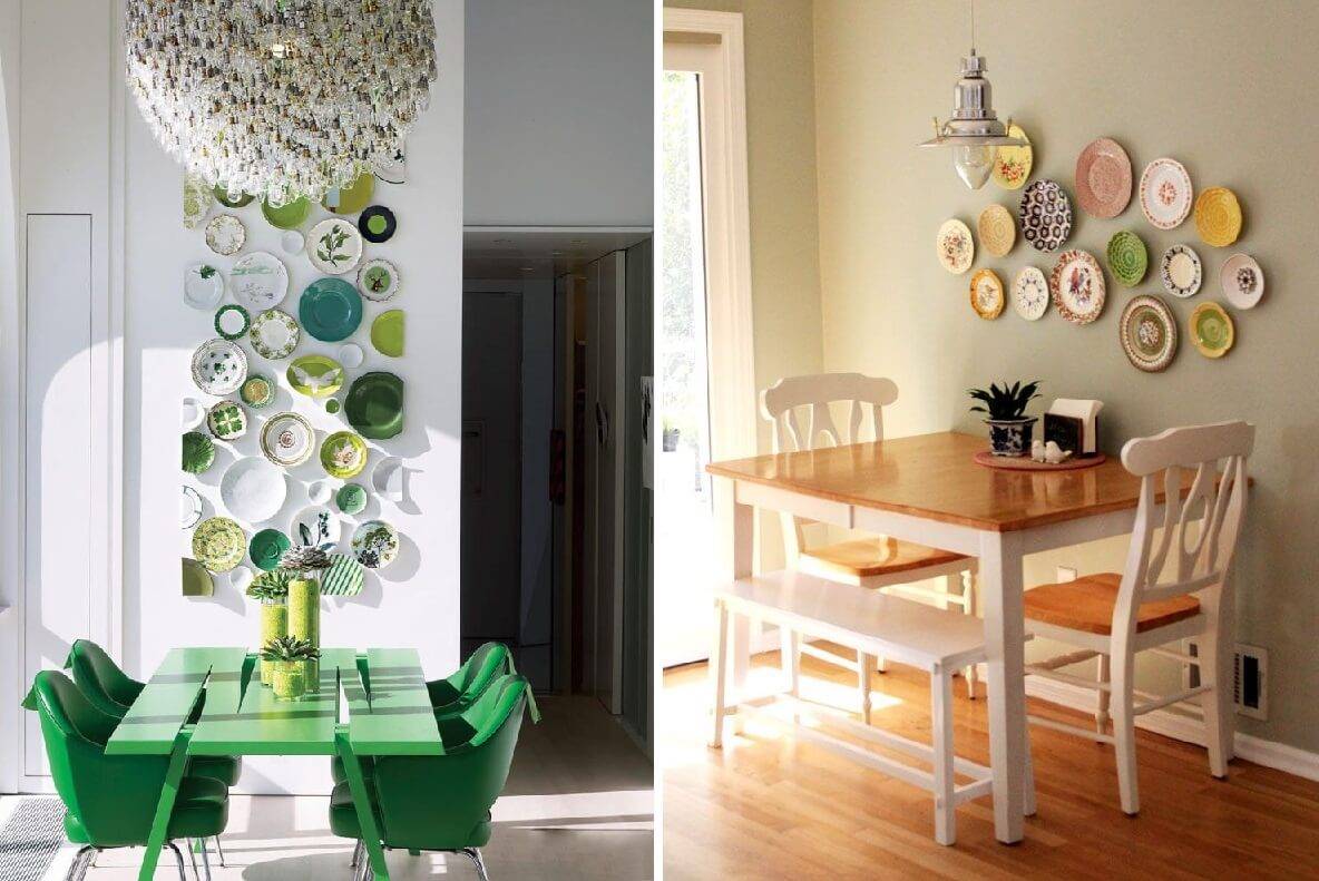 Какое оформление выбрать для стены на кухне возле стола: виды декора, их реализация