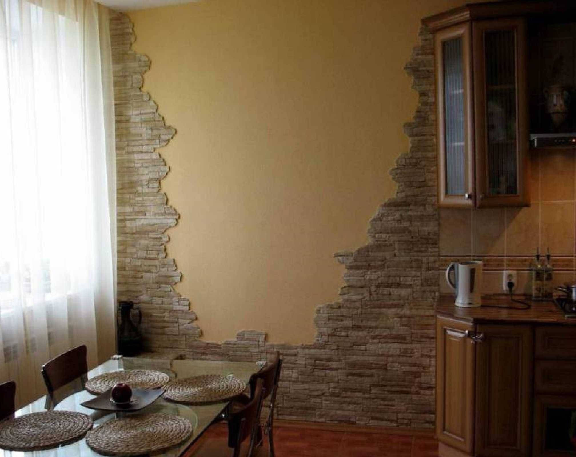 Отделка стен кухни: современные идеи, бюджетный вариант оформления стены возле обеденного стола в современном стиле, советы по декору в деревянном доме
 - 40 фото
