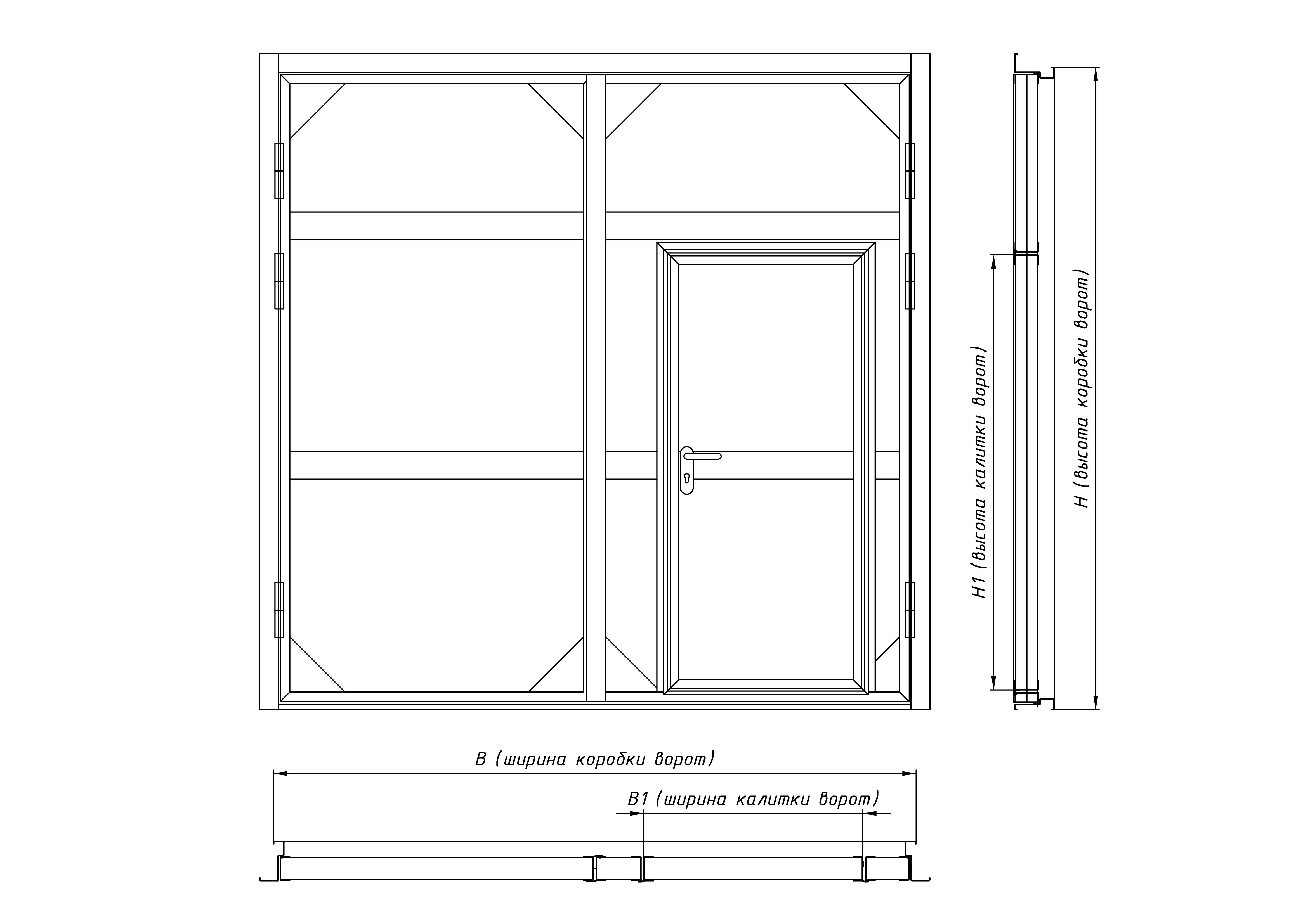 Гаражные ворота (85 фото): стандартные размеры универсальных металлических ворот для гаража, модели с пультом управления