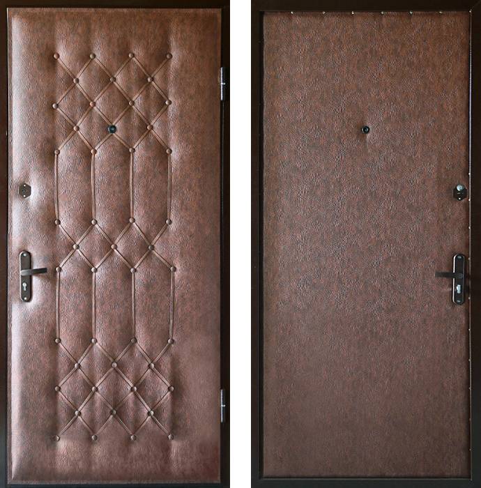 Обшивка входной двери: железной, металлической, замена покрытия своими руками, видео