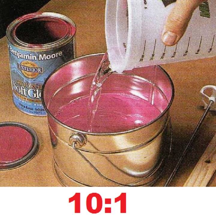 Как разбавлять водоэмульсионную краску для краскопульта - строительный журнал