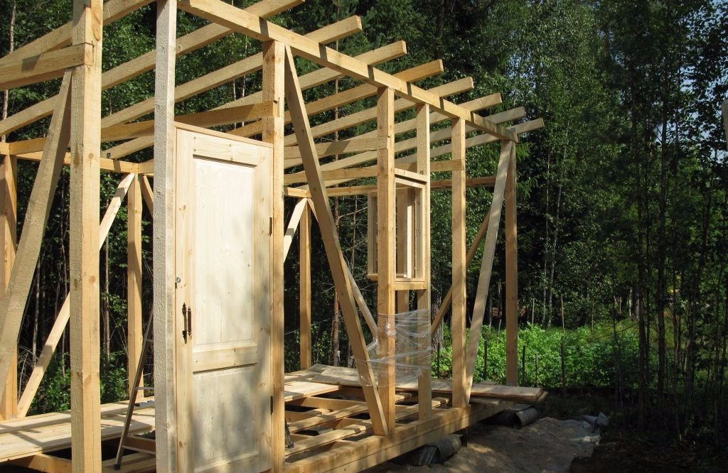 Деревянный сарай из каркаса строим в короткие сроки. | karkasnydom