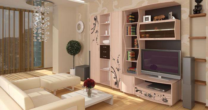 Мини стенки для гостиной — 180 фото адаптированных под малогабаритные квартиры мебельные стенки