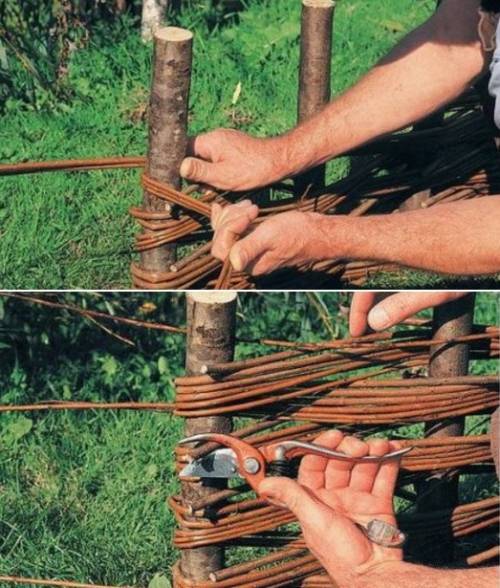 Как сделать плетень своими руками