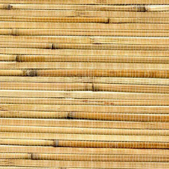 Использование в интерьере кухни бамбуковых обоев