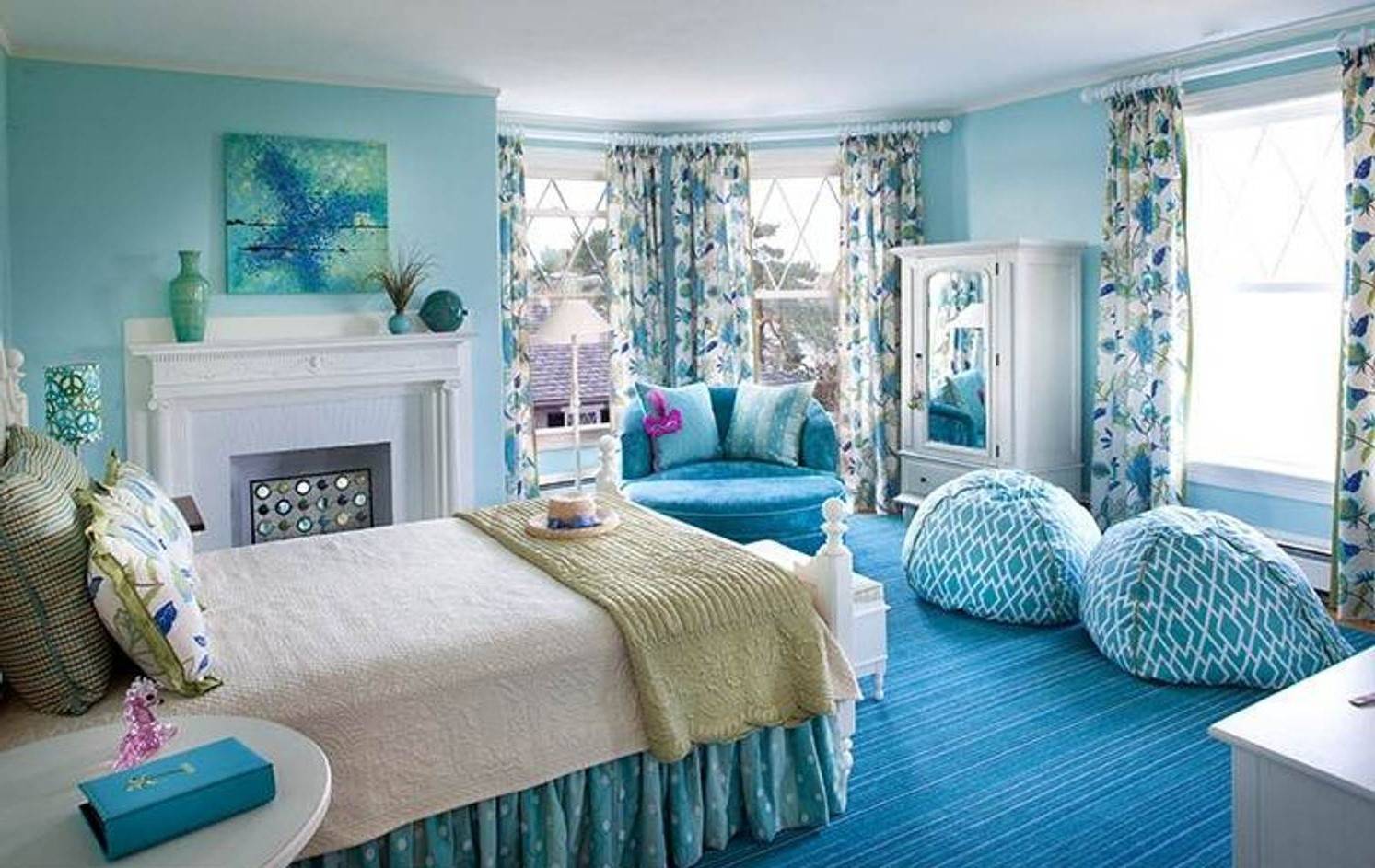 Голубая спальня: как воздух свежа | домфронт