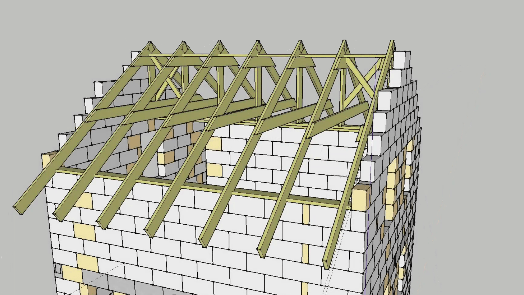 Как можно сделать фронтон двухскатной крыши?