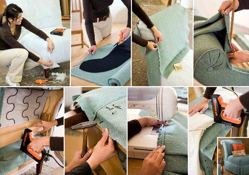8 советов, как выполнить перетяжку дивана своими руками - строительный блог вити петрова