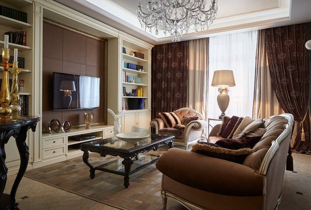 Мебель в гостиную в классическом стиле – ключевые особенности для неповторимого интерьера